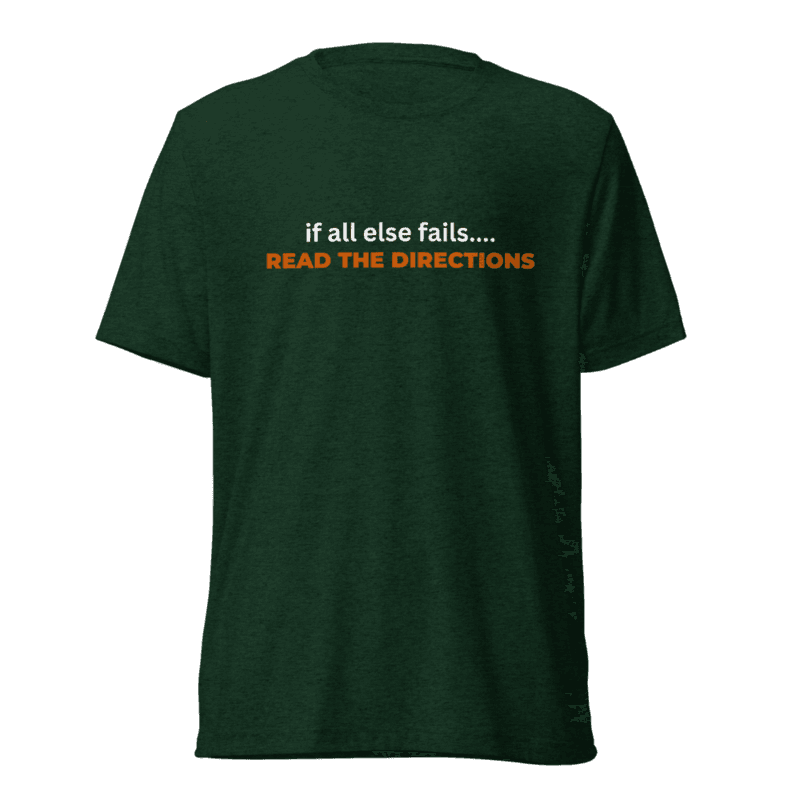 Boss Daddy- Read the directions Tri-Blend T-shirt  view 2