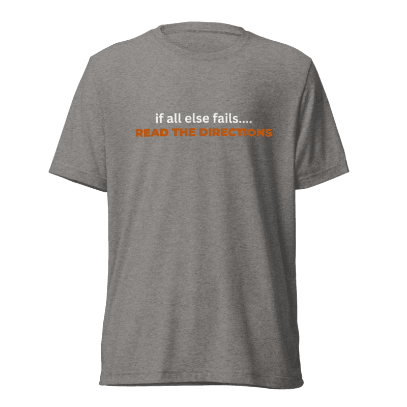 Boss Daddy- Read the directions Tri-Blend T-shirt  view 3