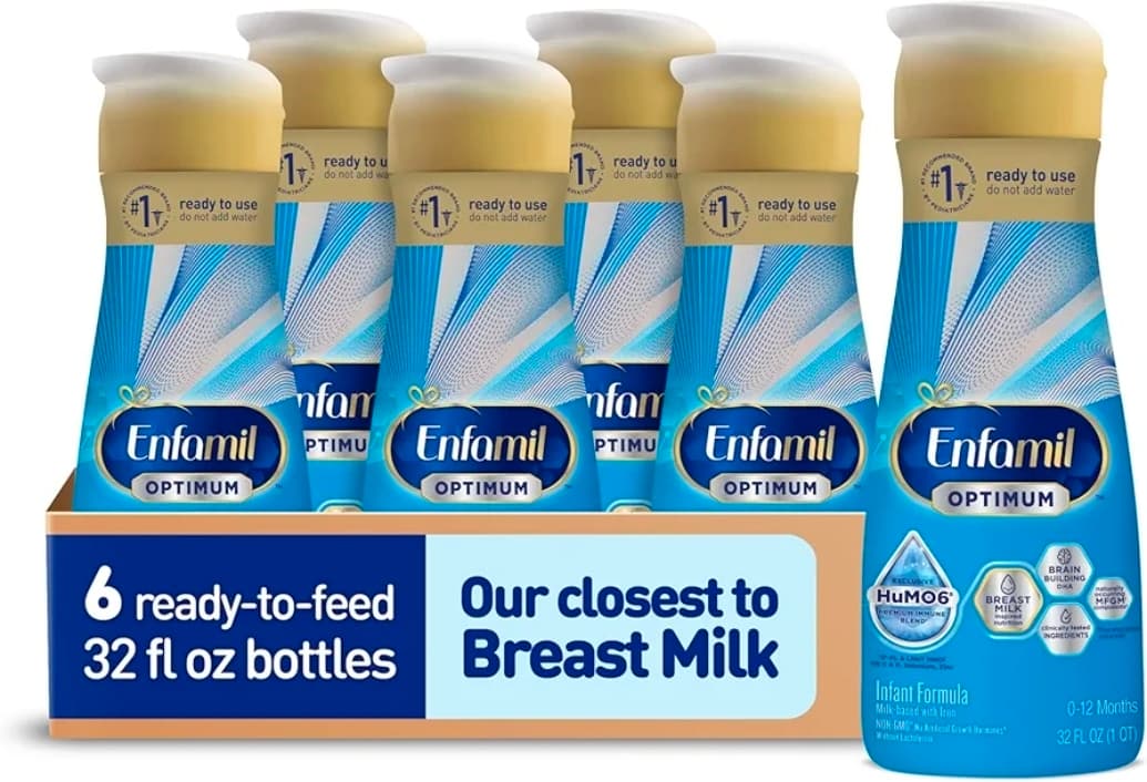 Enfamil Enspire Ready-to-Feed Baby Formula, 32 Fl Oz (Pack of 6)
